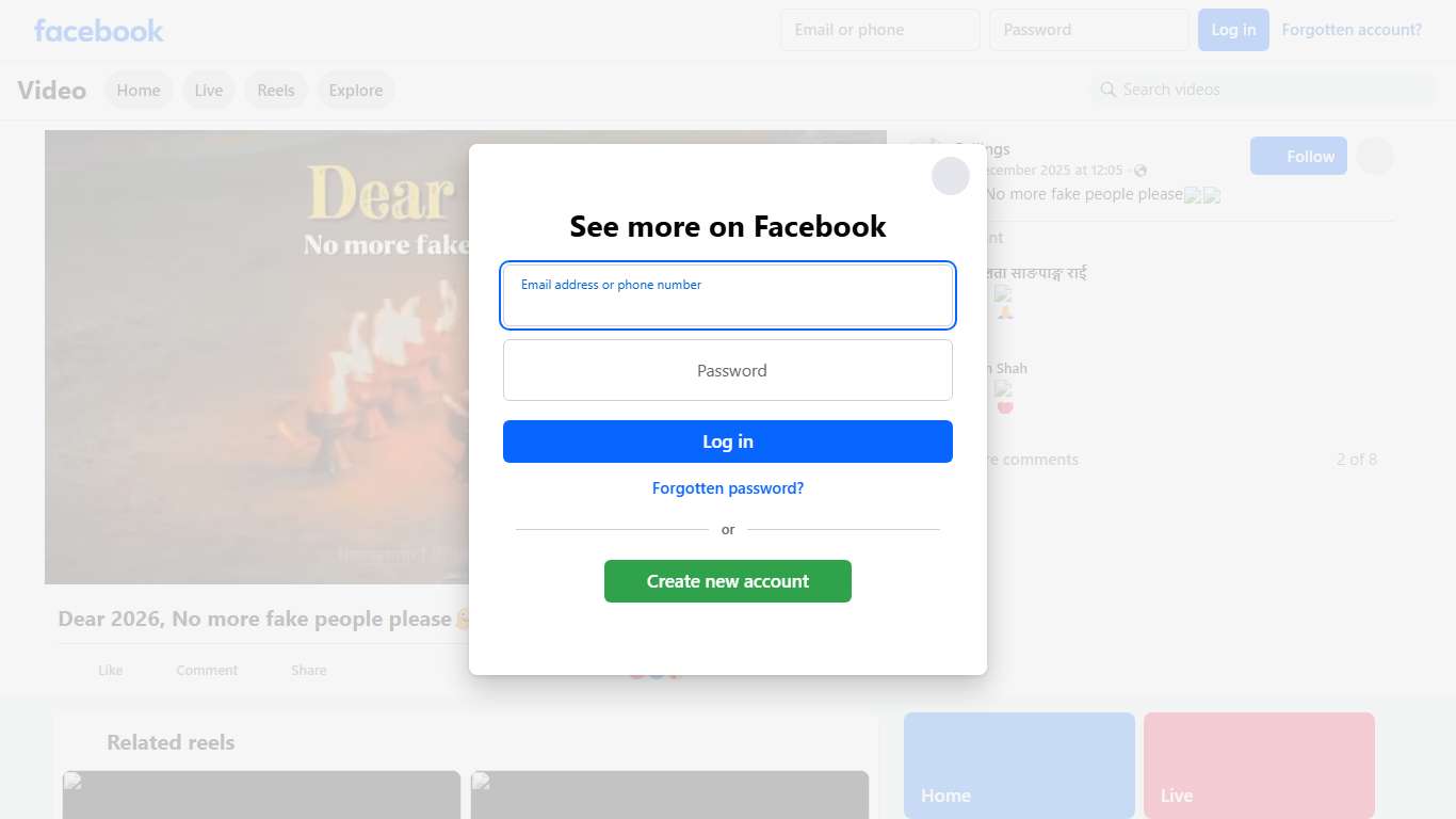 Dear 2026, No more fake people please🫠❤️ Fellings Facebook