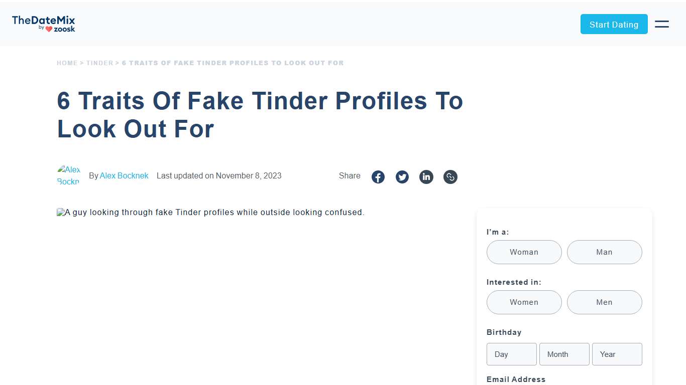 Spotting Fake Tinder Profiles: 6 Signs to Watch Out For